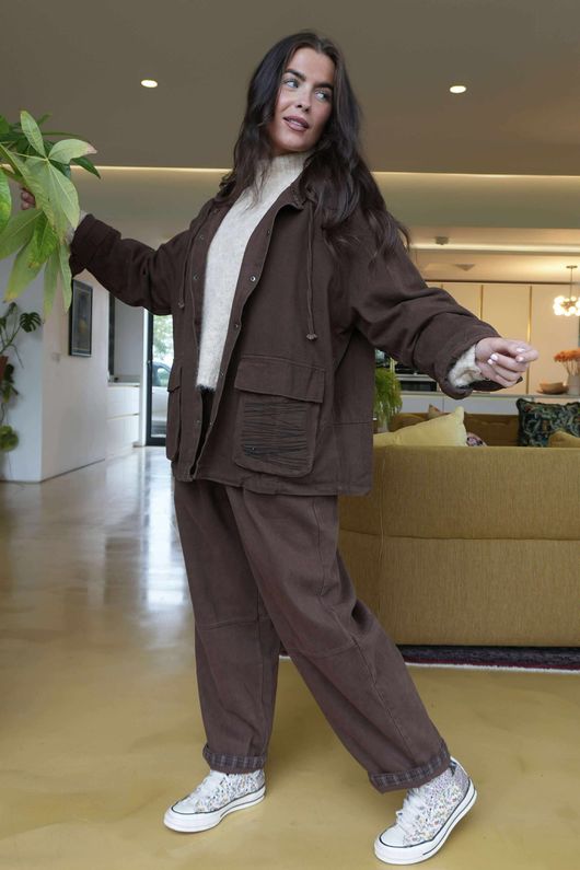 Mercer Soft Twill Jacket Mahogany 